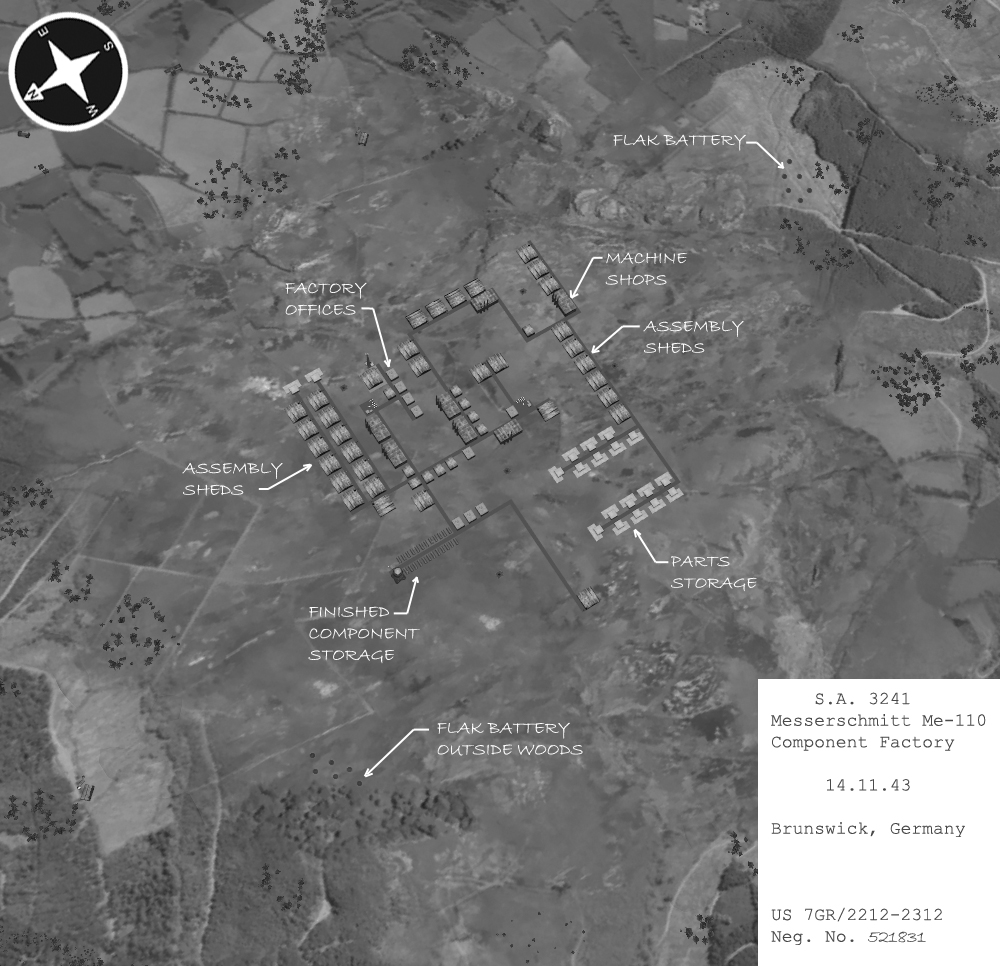 Messerschimitt Me-110 Component Factory, Brunswick Germany